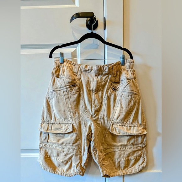Free People Tan Women's Cargo Shorts - Picture 4 of 6